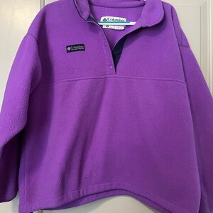 Vintage Columbia Vibrant Purple Fleece Jacket